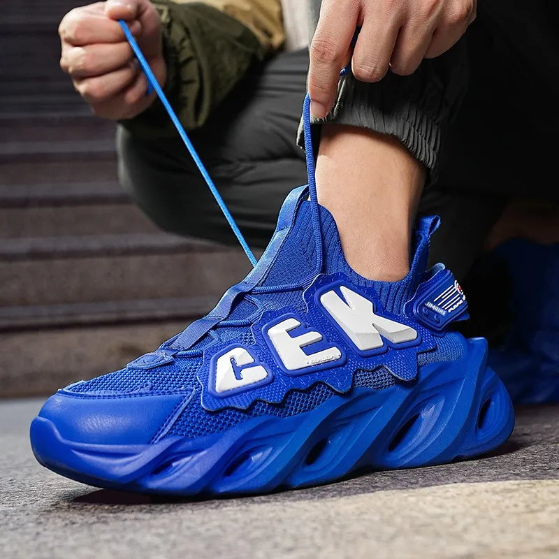 King Jinmai Cushioning Anti Slip Wear Resistant Breathable Supportive Lightweight Mid Top Casual Shoes Unisex-4