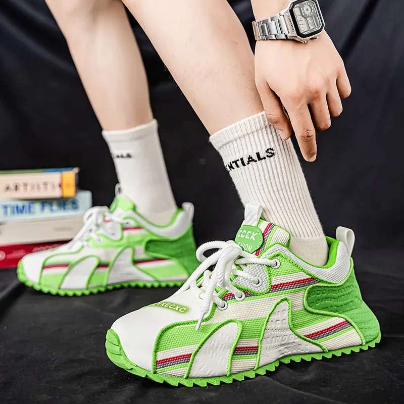 King Jinmai Cushioning, Slip Resistant, Abrasion Resistant, Lightweight, Height Increasing Low Top Casual Shoes Men's-4