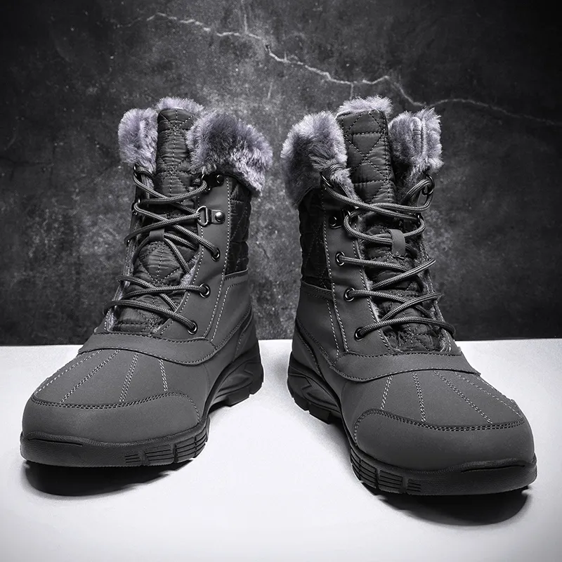 King Jinmai Warm Crew Snow Boots Men's-8