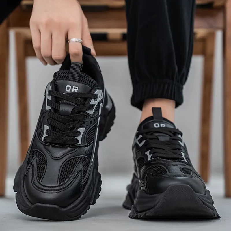King Jinmai Slip Resistant Breathable Low Top Chunky Sneakers Men's-8
