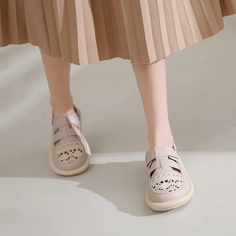 King Jinmai Rubber Sole Slip Resistant Wrap toe Slippers Women's-3