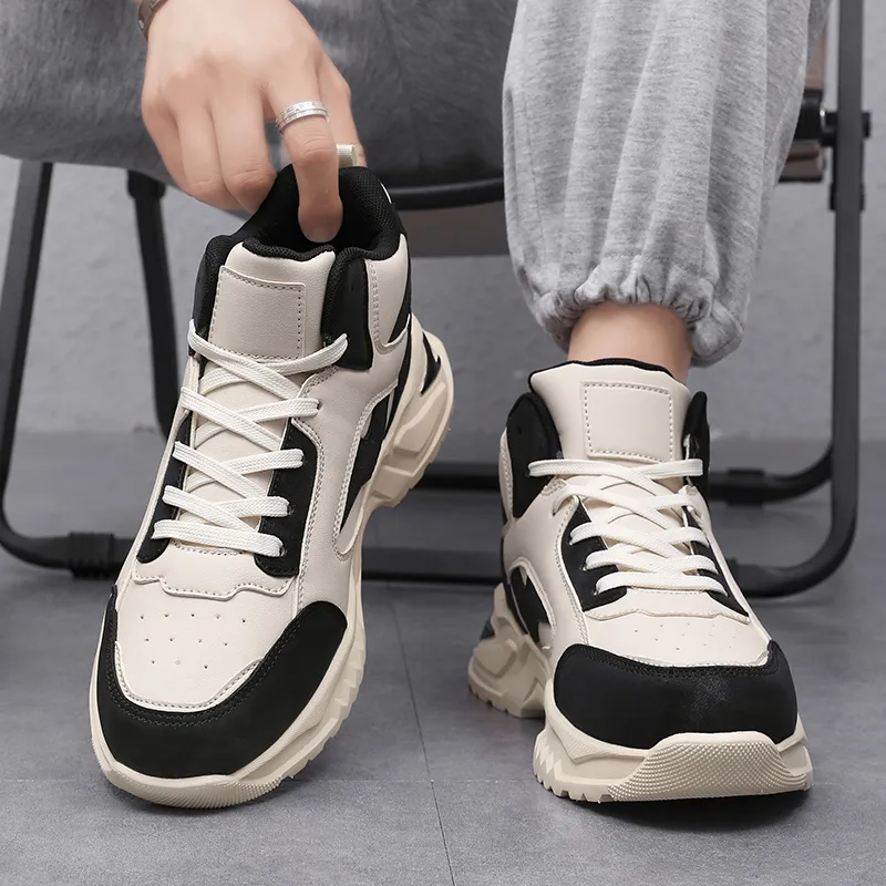 King Jinmai Slip Resistant High Top Casual Shoes Men's-7