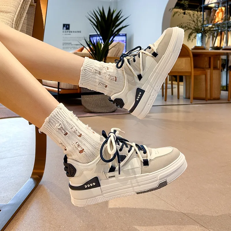 King Jinmai Slip Resistant Cushioning, Lightweight, And Breathable Low Top Skateboard Shoes Women's-5