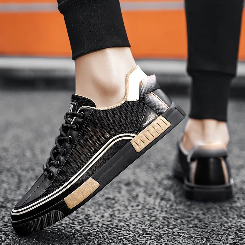 King Jinmai Small White Shoes Anti Slip And Wear Resistant Breathable Low Top Skateboard Shoes Men's-11