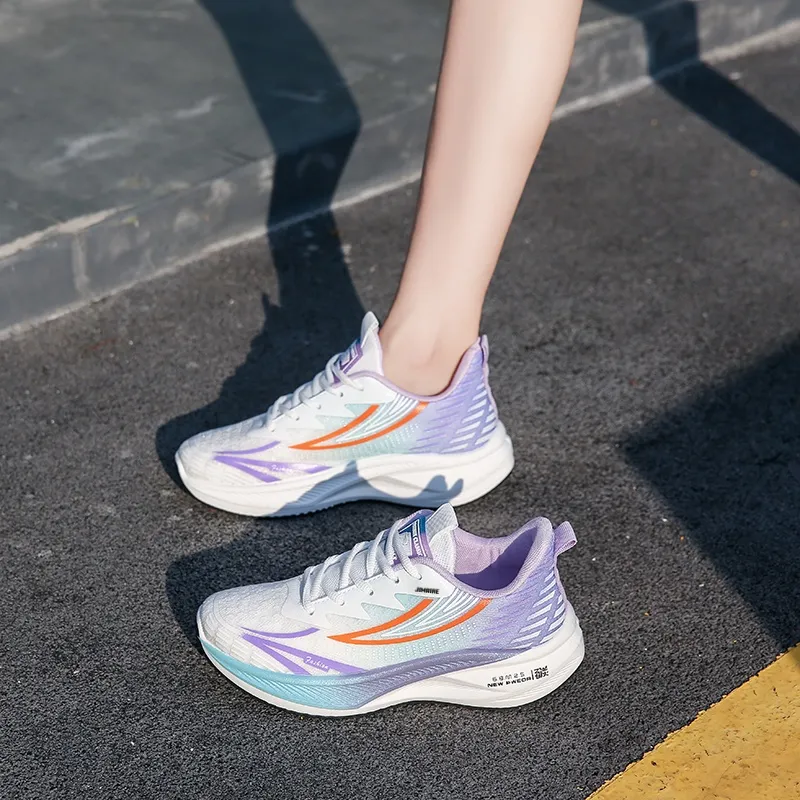 King Jinmai Breathable Lightweight Rebound Low Top Casual Shoes Women's-11