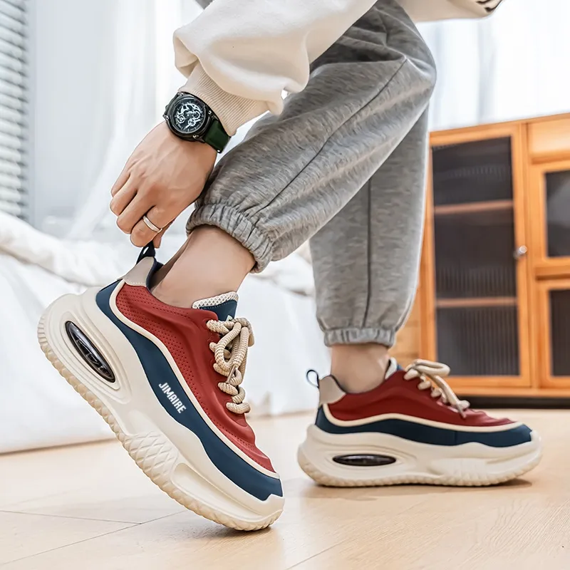 King Jinmai Wear resistant And Waterproof Low Top Casual Shoes Men's-17