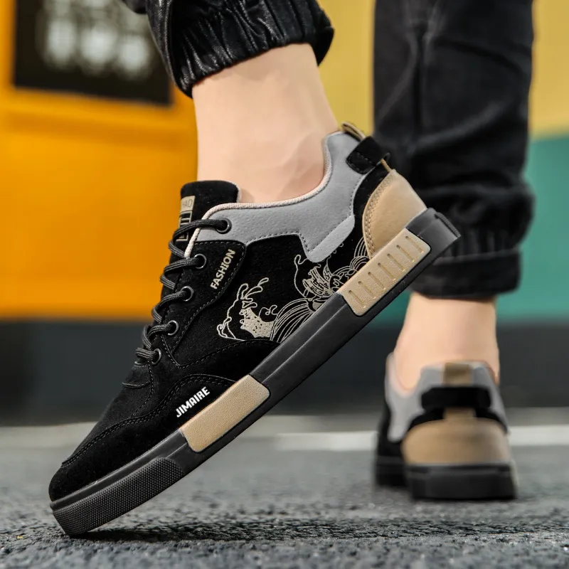 King Jinmai Slip Resistant Low Top Skateboard Shoes Men's-8