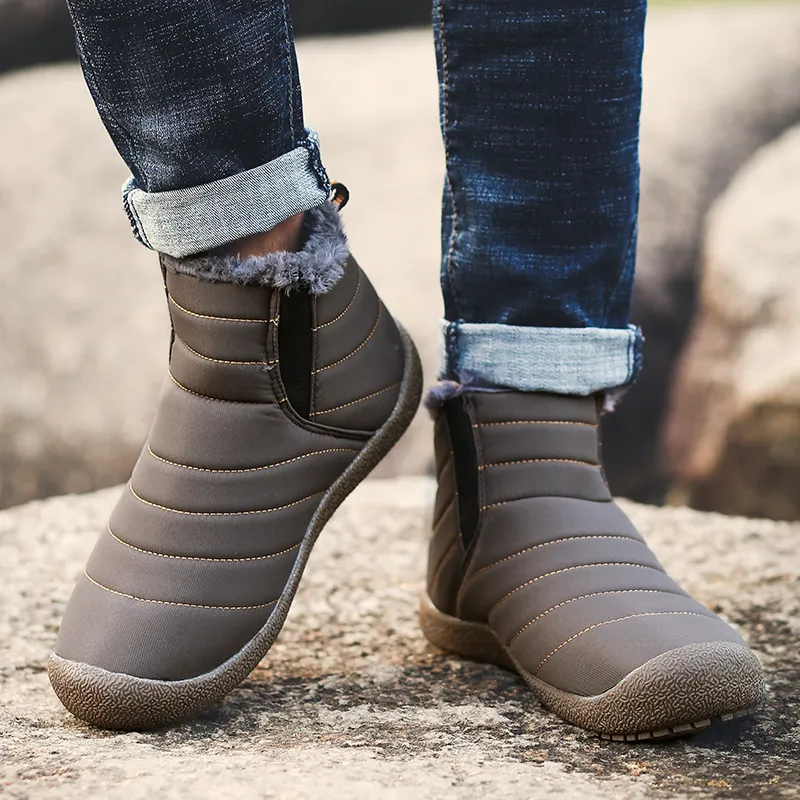 King Jinmai Warm Short Snow Boots Unisex-9