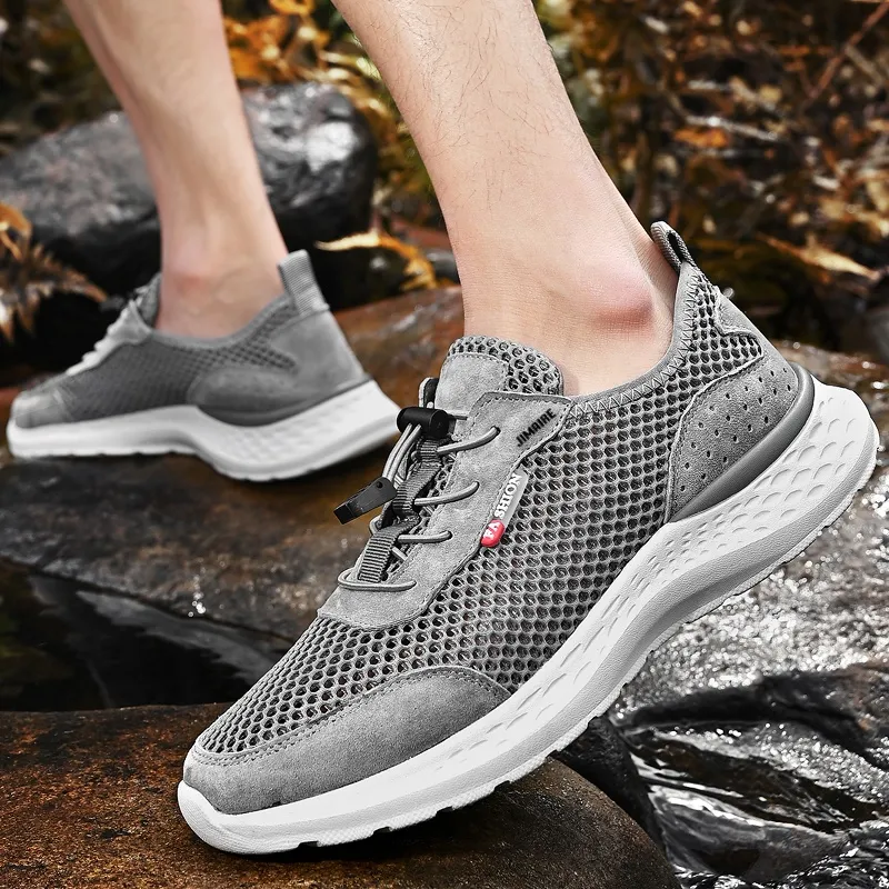 King Jinmai Slip Resistant Breathable Quick Dry Lightweight Low Top Casual Shoes Men's-9