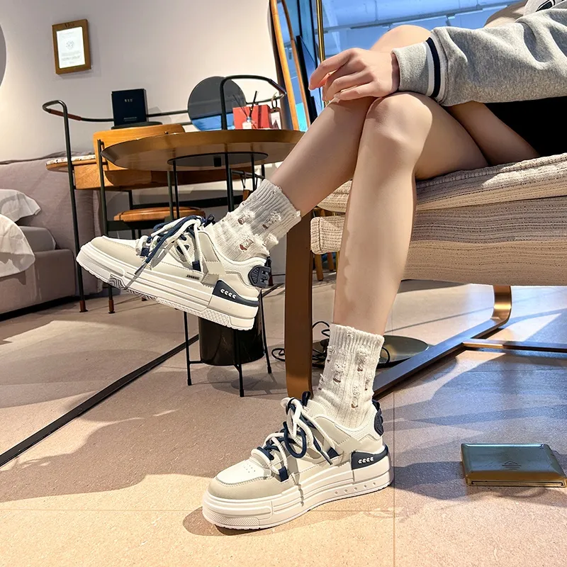 King Jinmai Slip Resistant Cushioning, Lightweight, And Breathable Low Top Skateboard Shoes Women's-6