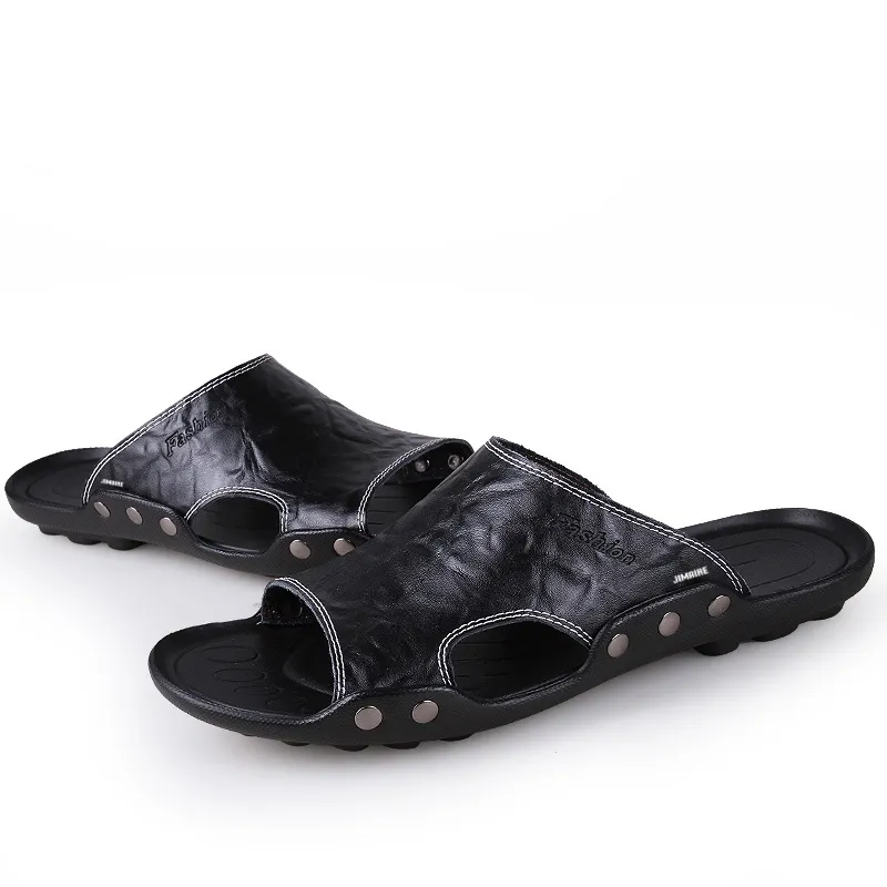 King Jinmai Slide Slippers Unisex Blue/Black/Brown/Blue-8