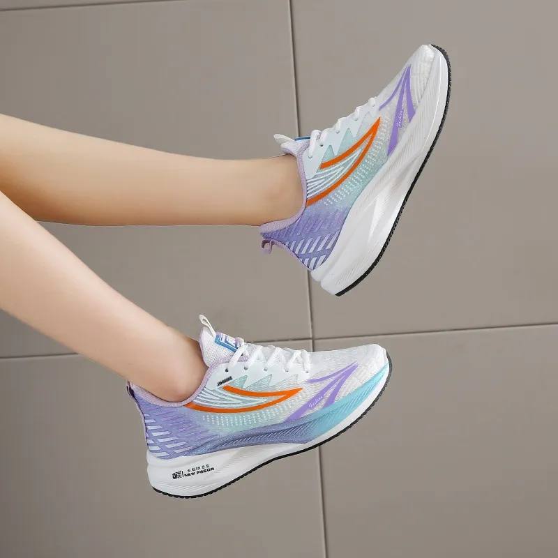 King Jinmai Breathable Lightweight Rebound Low Top Casual Shoes Women's-14