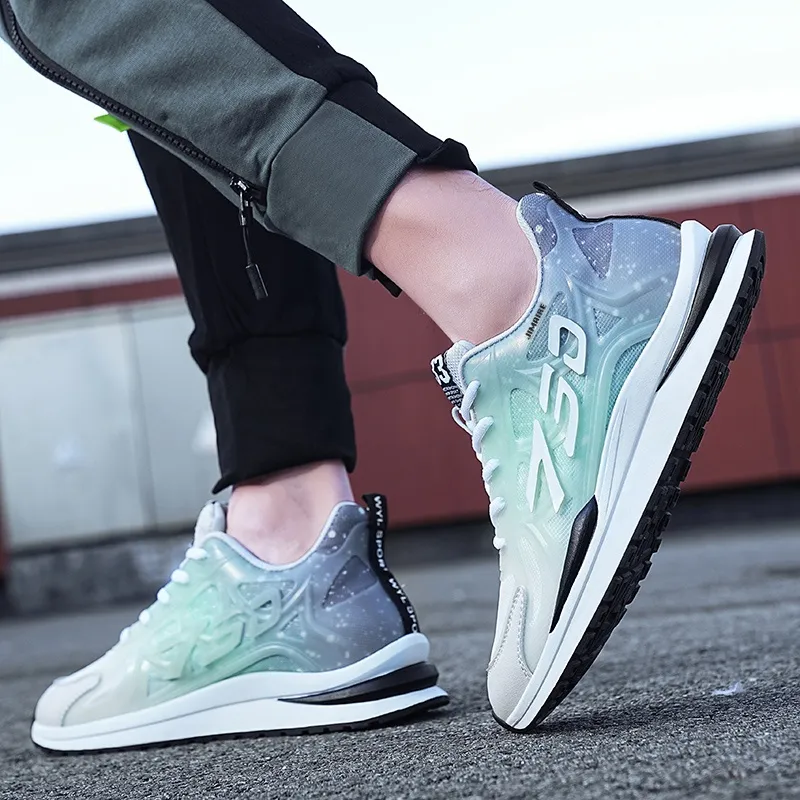 King Jinmai Cushioned Anti Slip Wear Resistant Breathable Lightweight Low Top Casual Shoes Men's-4