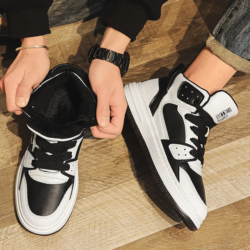 King Jinmai Slip Resistant High Top Skateboard Shoes Men's-30
