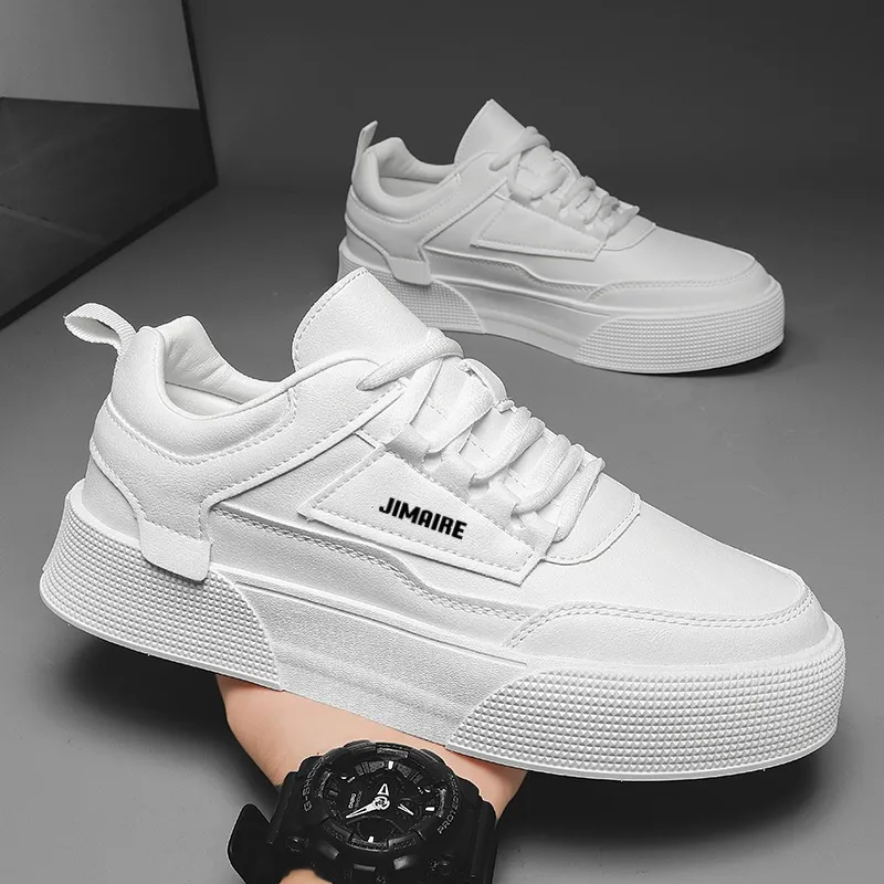 King Jinmai Low-Top Skateboard Shoes Men's White-1