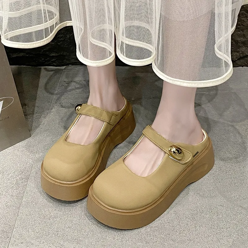 King Jinmai Rubber Sole Slip Resistant Abrasion Resistant Closed Toe Slippers Women's-3