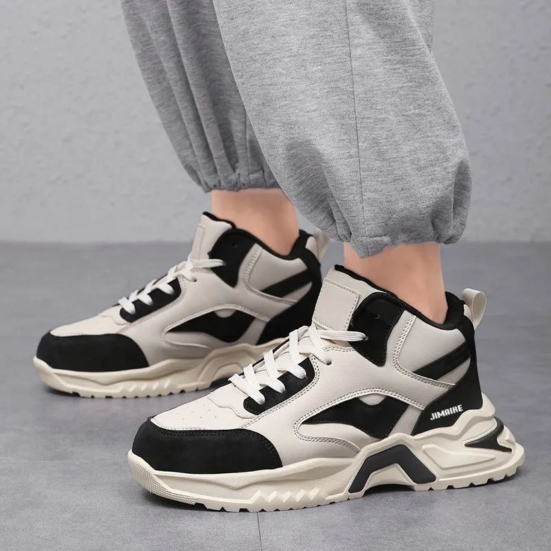 King Jinmai Slip Resistant High Top Casual Shoes Men's-8