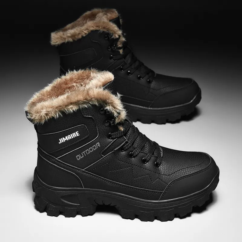 King Jinmai Warm And Water Resistant Short Mid Calf Snow Boots Men's-9