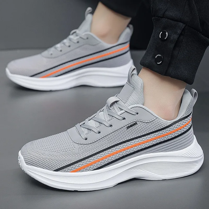 King Jinmai Cushioning Slip Resistant Abrasion Resistant Breathable Low Top Casual Shoes Men's-3