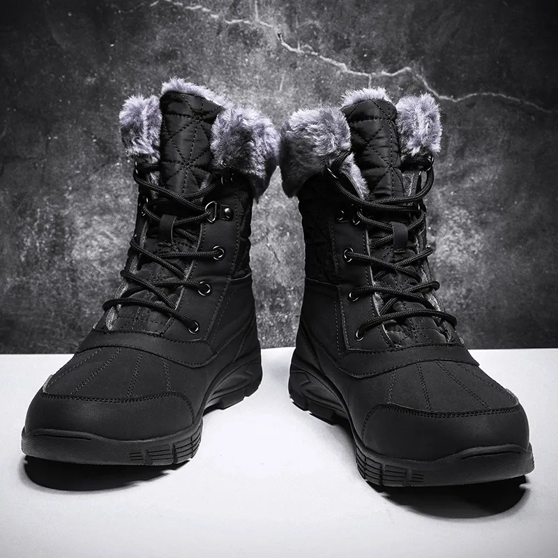 King Jinmai Warm Crew Snow Boots Men's-3