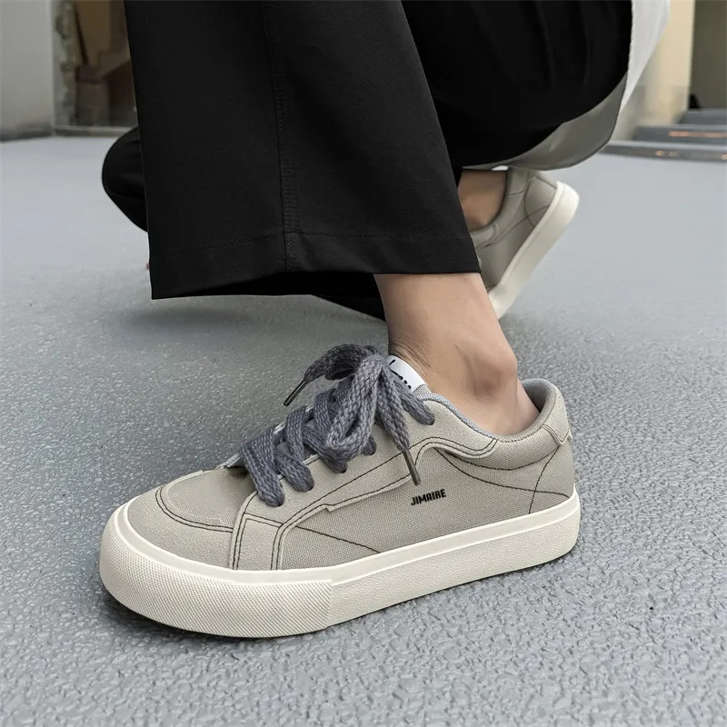 King Jinmai Slip Resistant And Breathable Low Top Canvas Shoes Men's-14