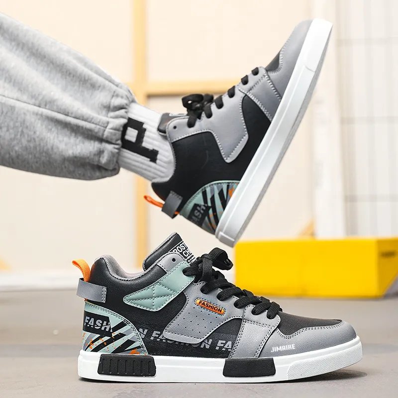 King Jinmai Warm Mid Top Skateboard Shoes Men's-15