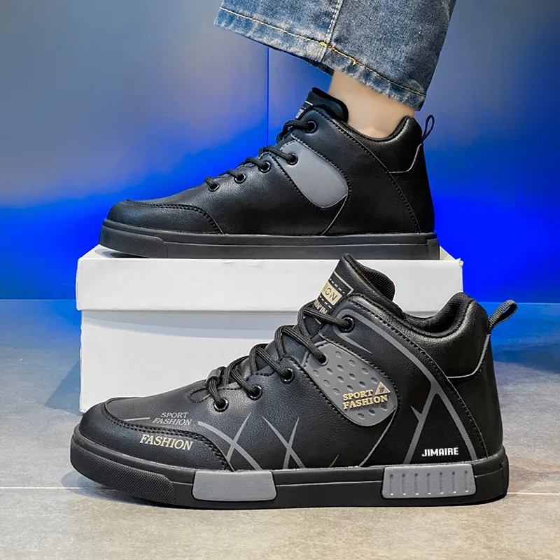 King Jinmai Slip-Resistant High-Top Skateboard Shoes Men's-6