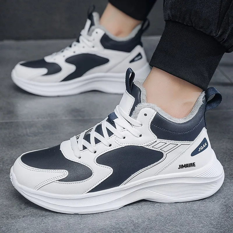King Jinmai Slip Resistant Water Resistant Mid Top Casual Shoes Men's-13