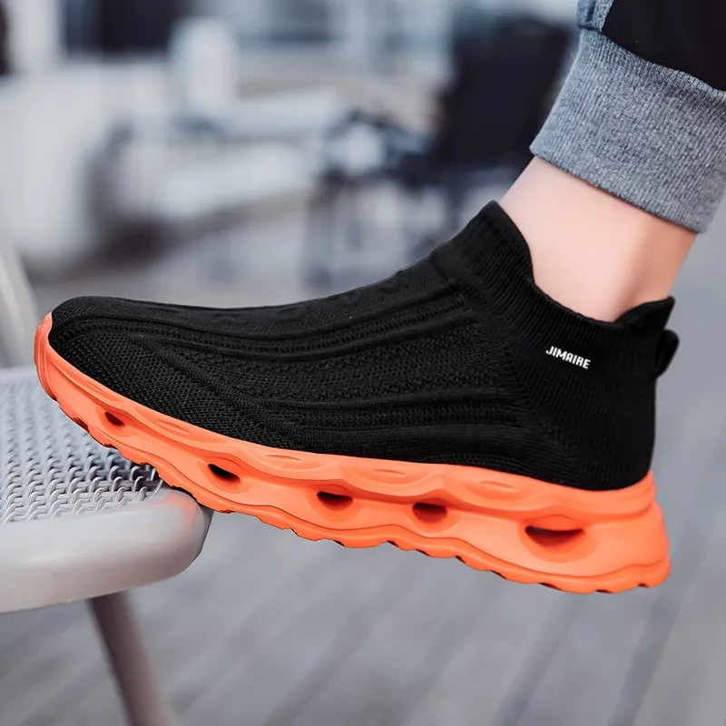 King Jinmai Anti Slip And Wear Resistant Lightweight Mid Top Casual Shoes Unisex-10
