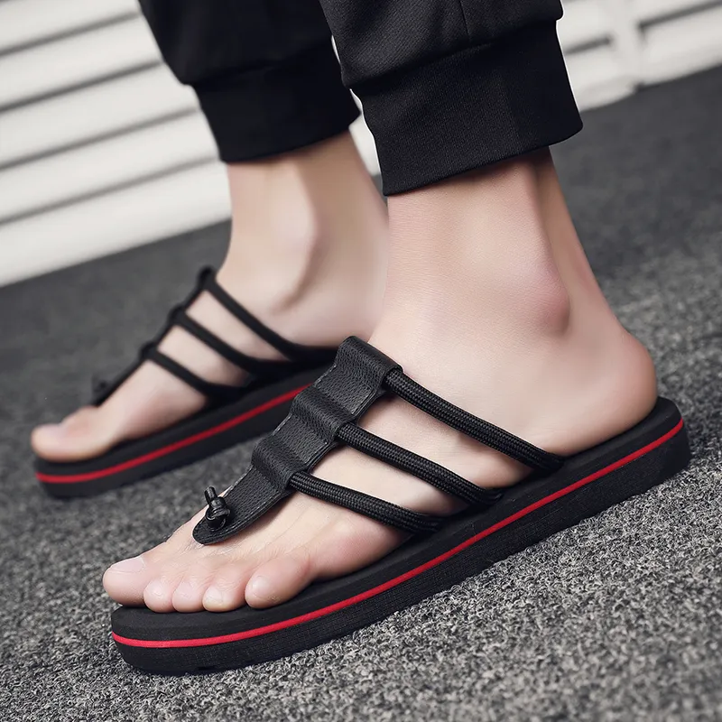 King Jinmai Quiet Odor Resistant Abrasion Resistant Slip Resistant Quick Dry Flip Flops Men's-12