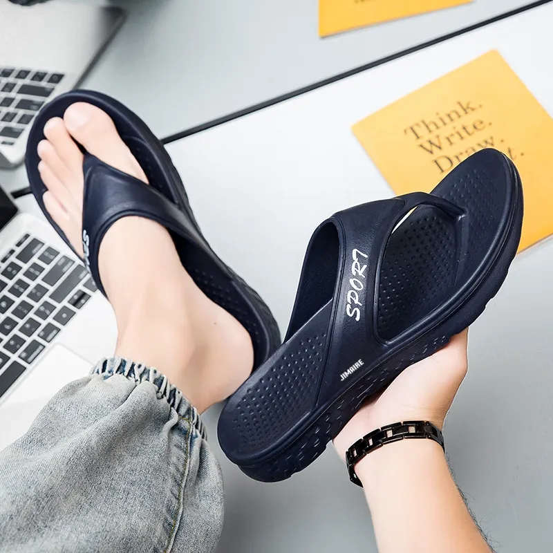 King Jinmai Odor Resistant, Abrasion Resistant, Slip Resistant, Quick Dry, Antibacterial Flip Flops Men's-5