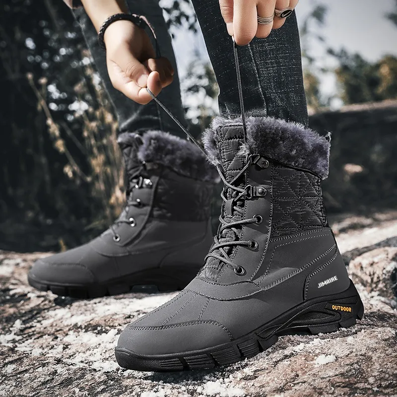 King Jinmai Warm Crew Snow Boots Men's-9
