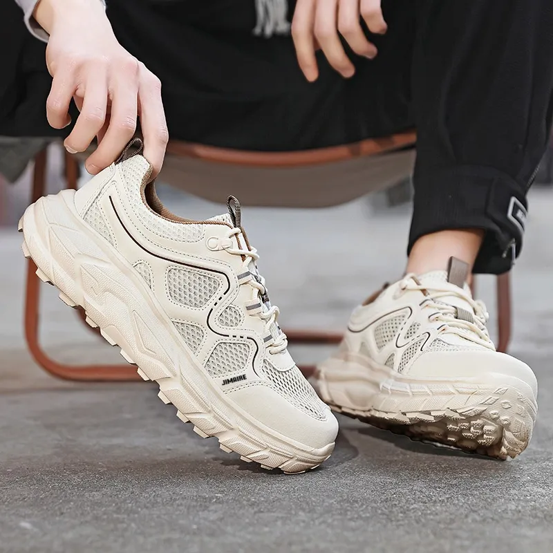 King Jinmai Shock Absorbing, Non Slip, Wear Resistant, Breathable And Lightweight Low Top Casual Shoes Men's-2