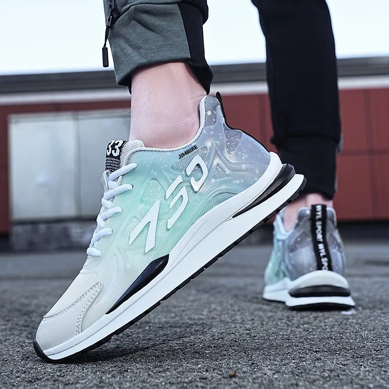 King Jinmai Cushioned Anti Slip Wear Resistant Breathable Lightweight Low Top Casual Shoes Men's-3