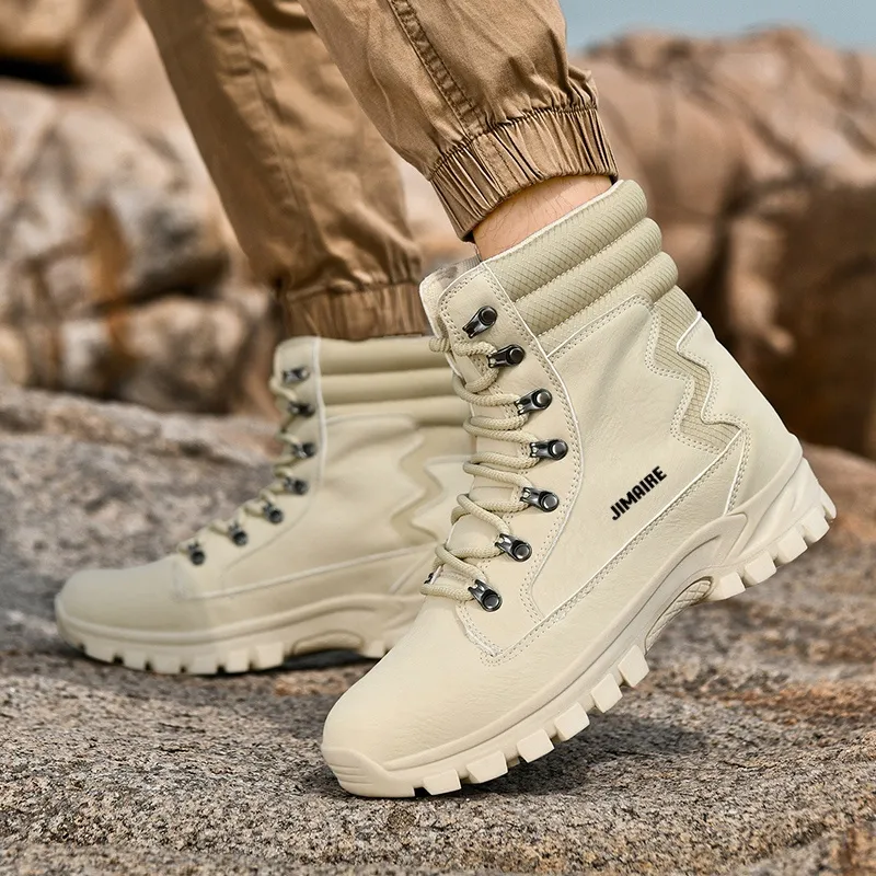 King Jinmai Work Boots Short Martin Boot Unisex-14