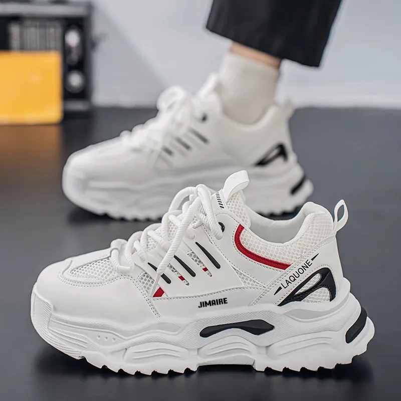 King Jinmai Slip Resistant Breathable Low Top Chunky Sneakers Men's-9