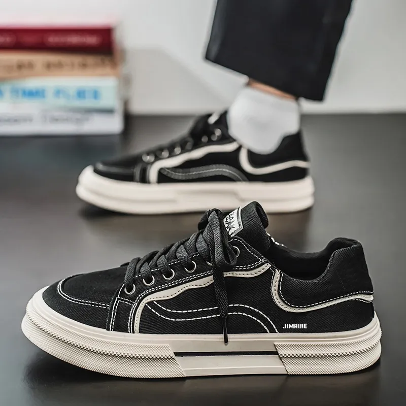 King Jinmai Slip Resistant Cushioning Abrasion Resistant Lightweight Low Top Skateboard Shoes Men's-8