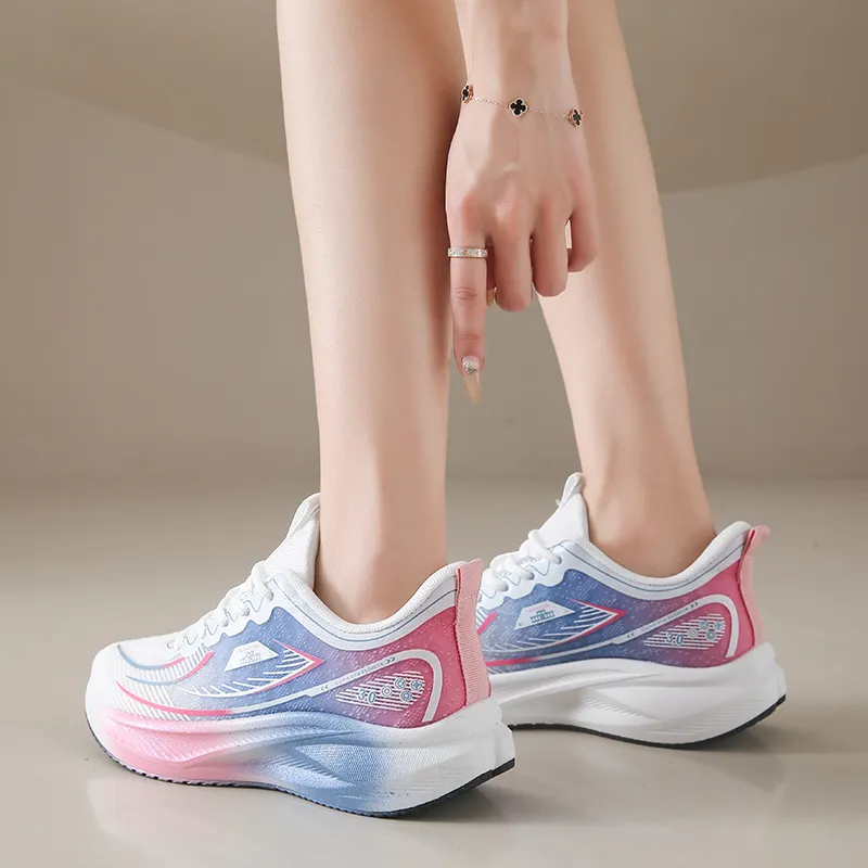 King Jinmai Cushioning, Slip Resistant, Abrasion Resistant, Breathable, Lightweight Low Top Casual Shoes Women's-8