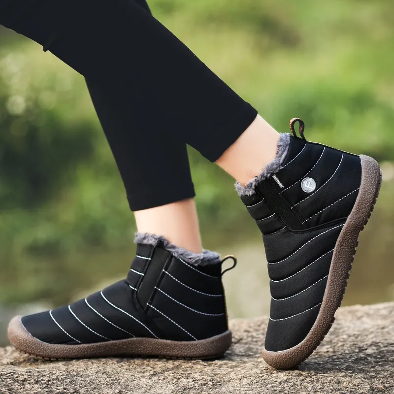 King Jinmai Warm Short Snow Boots Unisex-2
