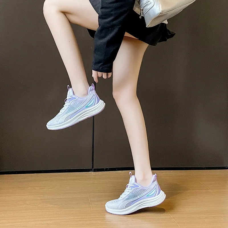 King Jinmai Cushioning, Slip Resistant, Abrasion Resistant, Breathable, Lightweight Low Top Casual Shoes Women's-4