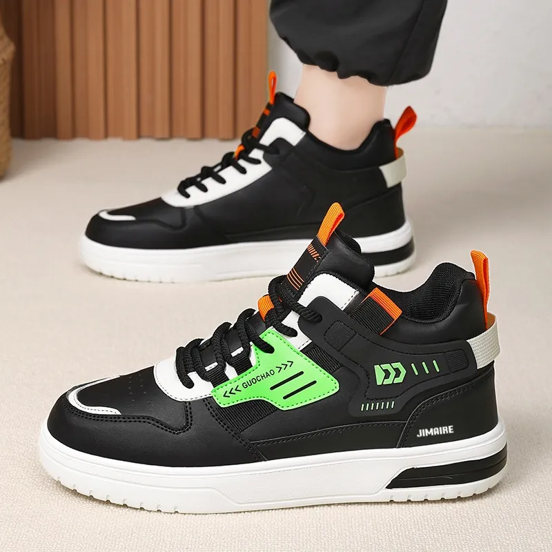King Jinmai Slip Resistant Mid Top Skateboard Shoes Men's-4