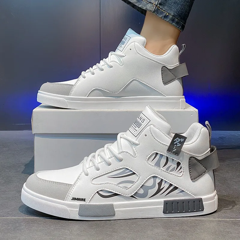King Jinmai Slip Resistant High Top Skateboard Shoes Men's-4