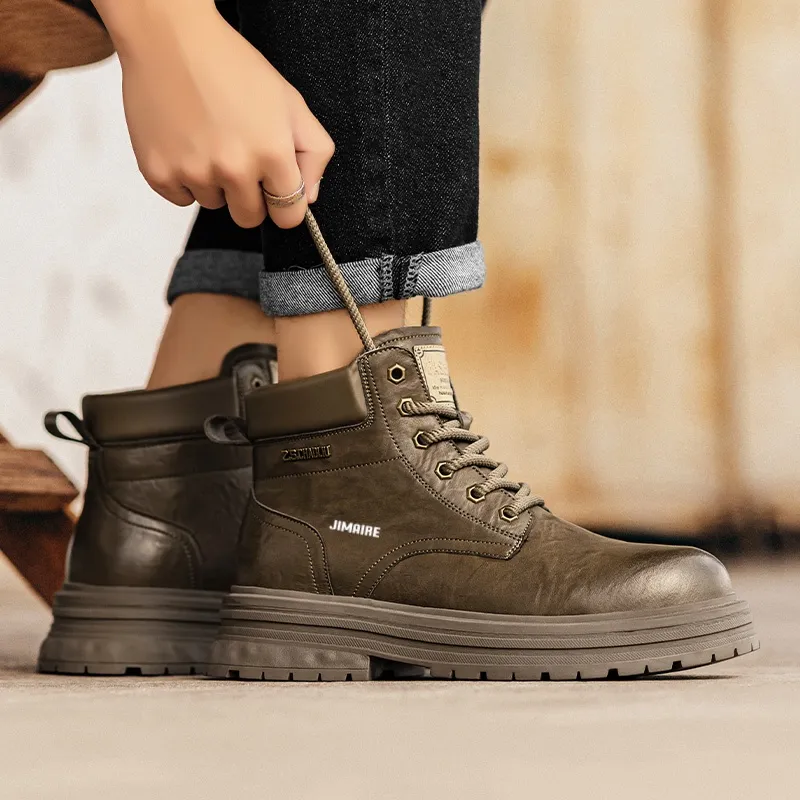 King Jinmai Short Martin Boot Men's-17