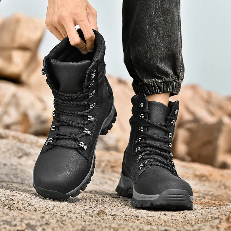King Jinmai Work Boots Short Martin Boot Unisex-9