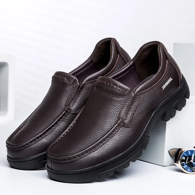 King Jinmai Leather Shoes Casual Shoes Men's-8