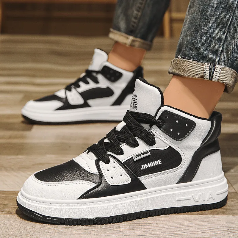 King Jinmai Slip Resistant High Top Skateboard Shoes Men's-17