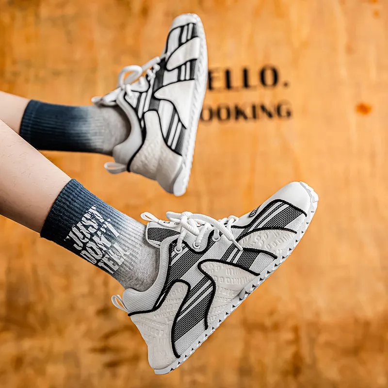 King Jinmai Cushioning, Slip Resistant, Abrasion Resistant, Lightweight, Height Increasing Low Top Casual Shoes Men's-8