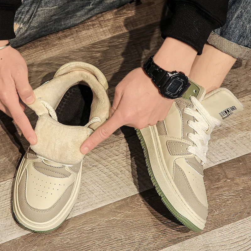 King Jinmai Slip Resistant High Top Skateboard Shoes Men's-22