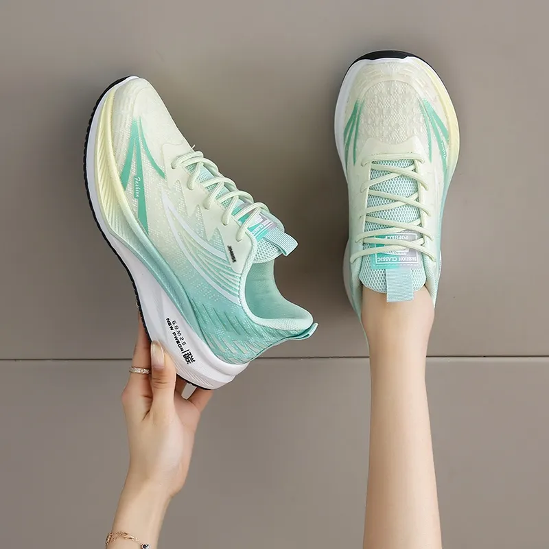 King Jinmai Breathable Lightweight Rebound Low Top Casual Shoes Women's-3