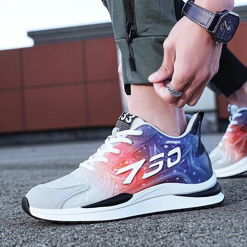 King Jinmai Cushioned Anti Slip Wear Resistant Breathable Lightweight Low Top Casual Shoes Men's-8
